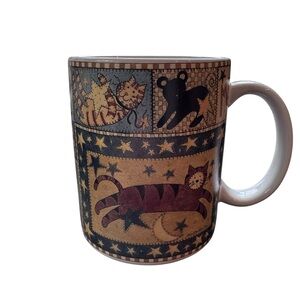 Lang & Wise “The Cat Jumped Over the Moon” Ceramic Coffee Mug 1997